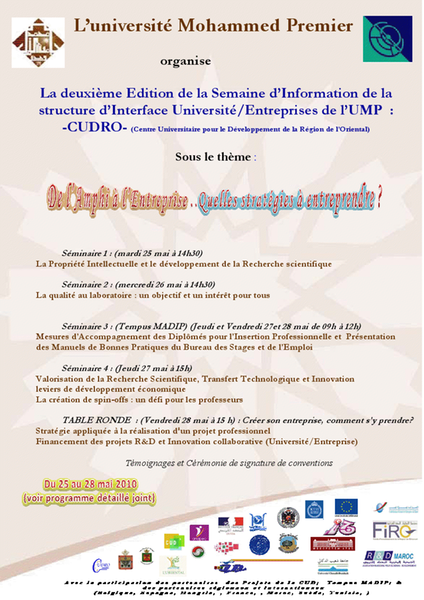 UMP Oujda / 2ème Edt. de la SII cudro du 25 au 28 mai 2010