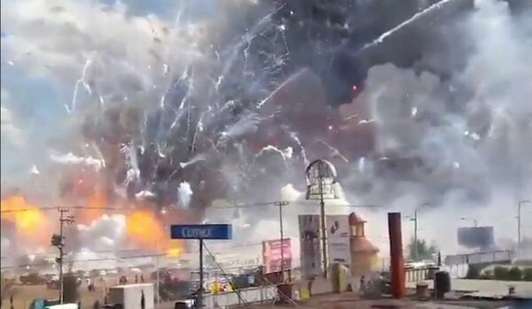 انفجارات قوية تهز المكسيك VIDEO