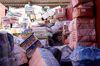 Oujda : Saisie d\&rsquo;une importante quantité de marchandises de contrebande