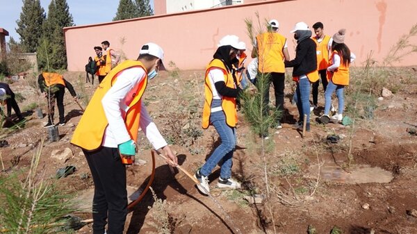 L’ASSOCIATION GEOPARC M’GOUN SE DEMARQUE ET ORGANISE DES CAMPAGNES DE PLANTATION