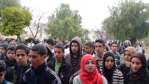 ثانوية عبد المومن التأهيلية بوجدة تدين العمل الارهابي الذي ضرب قلب مراكش