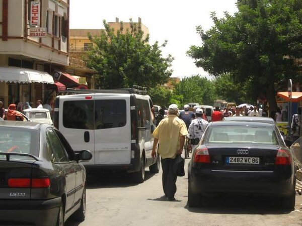 La rue de Marrakech: un vrai cafouillis !