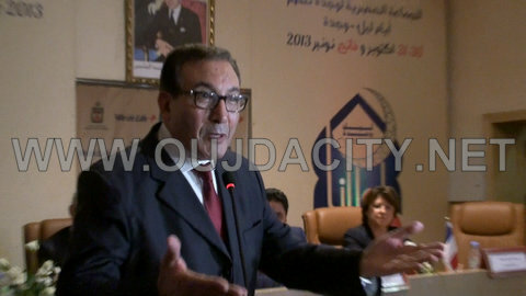 كلمة محمد لمباركي المدير العام لتنمية الجهة شرقية احتفاء بالسيدة مارتين اوبري VIDEO