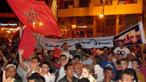 مسيرات جماهيرية بوجدة مباشرة بعد الخطاب الملكي السامي video