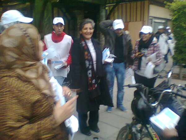 حزب التقدم والاشتراكية / الرفيقتين حفيظة بنصالح ورشيدة طاهري في حملة انتخابية بدائرة وجدة أنكاد VIDEO