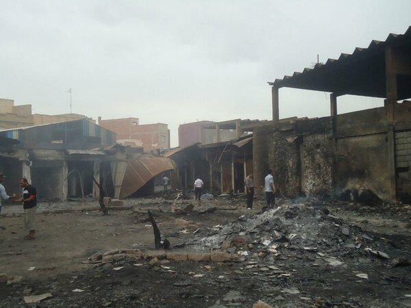 Le souk Mellilia d&rsquo;Oujda est parti en fumée:l&rsquo;apocalypse en videos + images