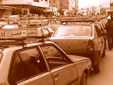 تاوريرت . ارباب سيارات النقل الصغيرة يحتجون