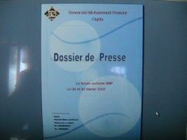 OUJDA : Université Mohammed Premier , communiqué de presse