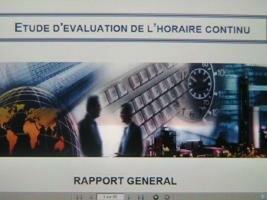 ETUDE D&rsquo;EVALUATION DE l &lsquo; HORAIRE CONTINU : RAPPORT GENERAL juin 2007 – 2 –