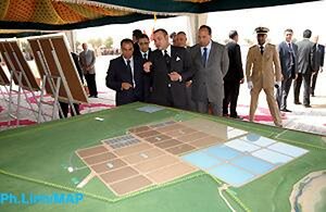 Oujda : SM le Roi lance les travaux de construction de la 1ère tranche de la station d&rsquo;épuration des