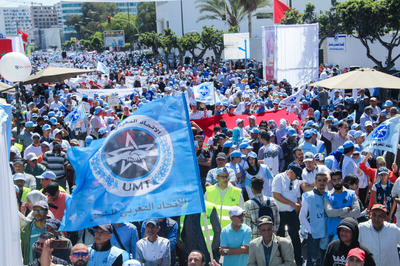 بـــــــــــــــــــلاغ الاتحاد المغربي للشغل يُنَظم مسيرات حاشدة لعشرات الآلاف من العمال والعاملات بجميع المدن والجهات بمناسبة فاتح ماي.