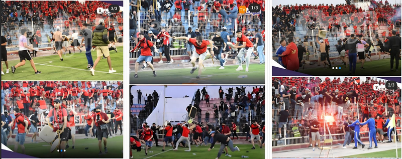 ميليشيات الهوليغانز الجزائرية العالمية تحت التخذير: رعب في ملاعب الجزائر وأفريقيا وفرنسا وإيطاليا….حلبات الموت للمصراعة الوحشية وعنف وتخريب وشهب وقنابل دخانية