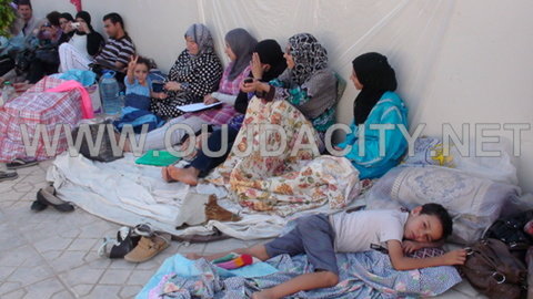 الأستاذ محمدين قدوري/ ك د ش ، يزور معتصم اساتذة سد الخصاص