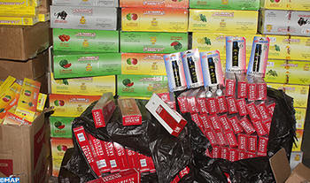 وجدة ..حجز كميات هامة من السجائر المهربة ومواد أخرى تقدر قيمتها بنحو 400 ألف درهم