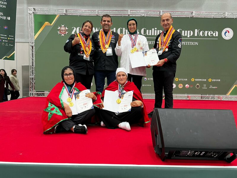 Le Maroc remporte la médaille d’or à la Coupe de la Corée du Sud des chefs à Séoul