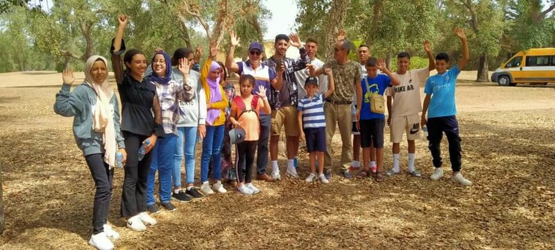 LES ENFANTS D’AGUELMAM AZEGZA EN COLONIE DE VACANCES ECOLOGIQUE A RAS EL MAE DANS LE PARC NATIONAL D’IFRANE