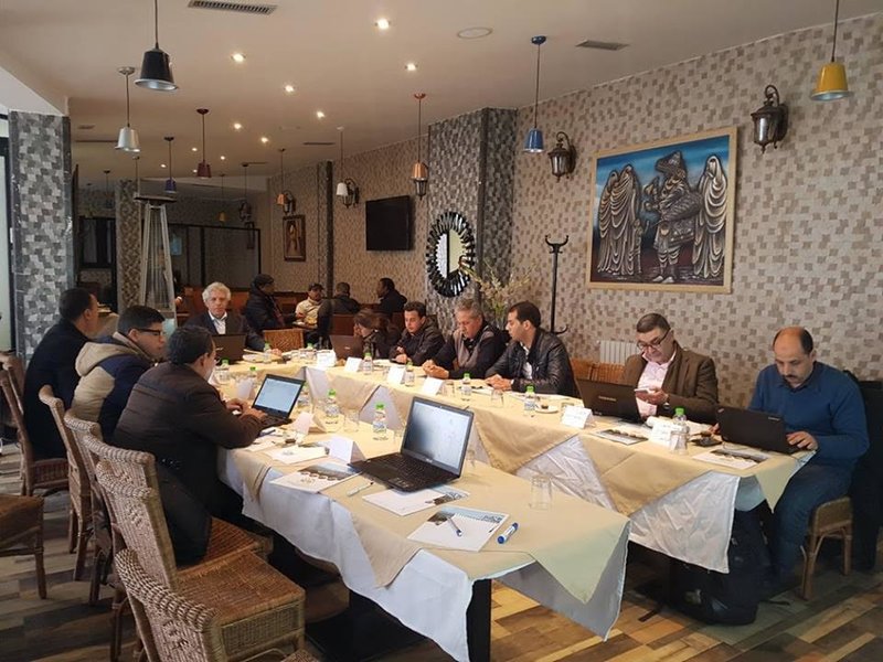 LES BENEFICIAIRES DES PROJETS INITIES DANS LE CADRE DU PROGRAMME (PPI-OSCAN) EN FORMATION DE SUIVI ET EVALUATION A IFRANE