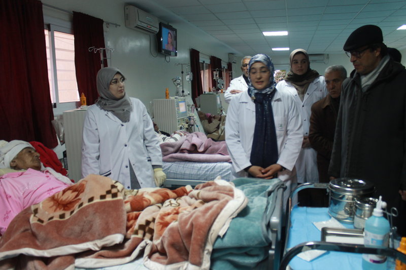LE MINISTRE DE LA SANTE PAR INTERIM VISITE DES STRUCTURES HOSPITALIERES DANS LES PROVINCES D&rsquo;IFRANE ET EL HAJAB