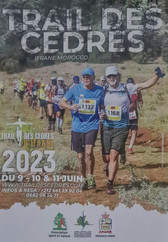 L’ASSOCIATION SPORT ET NATURE D’IFRANE ORGANISE LA 14ème EDITION DU TRAIL DES CEDRES DE LA VILLE D’IFRANE