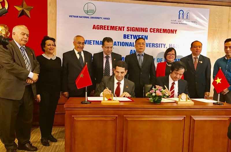 Maroc- Vietnam : Accord de coopération entre l&rsquo;Université Mohammed V de Rabat et l’Université Nationale du Vietnam d’Hanoi