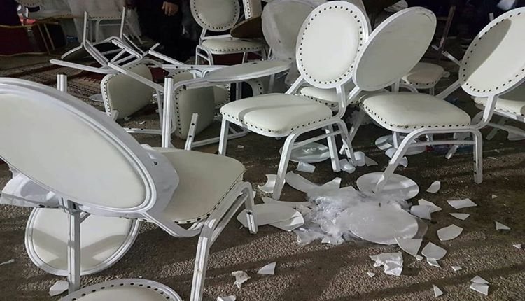 موقعة حرب الصحون بين انصار حميد شباط وانصار نزار بركة تؤجل انتخاب الأمين العام لحزب الاستقلال الى السبت المقبل VIDEO