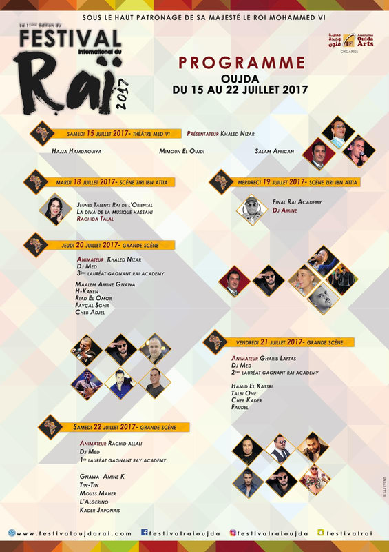 جمعية وجدة فنون : وجدة تحتفل على إيقاعات إفريقيا بالدورة الحادية عشرة للمهرجان الدولي لفن الراي