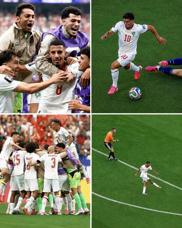 المغرب اول بلد ضمن التأهل الى مرحلة ربع نهاية كأس العالم