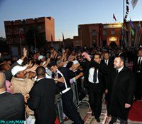 Arrivée de SM le Roi à Bouarfa