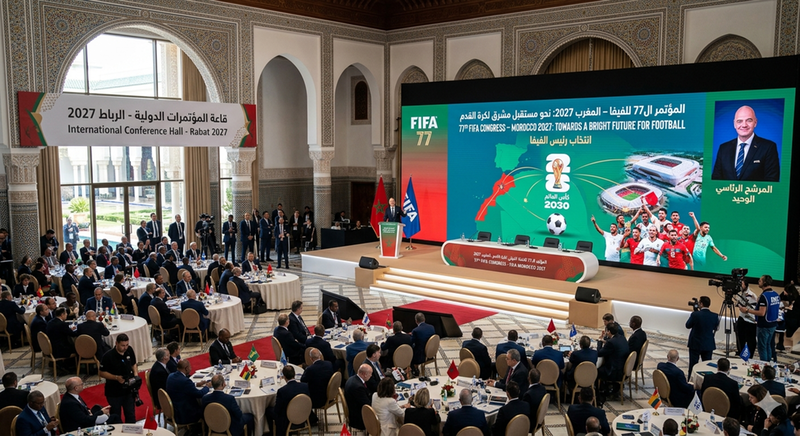 فاعل رئيسي وشريك موثوق على طاولة الفيفا: المغرب مرشح لاحتضان المؤتمر الـ77 للاتحاد الدولي لكرة القدم سنة 2027، لانتخاب رئيس جديد للفيفا بمشاركة 211 اتحاداً كروياً
