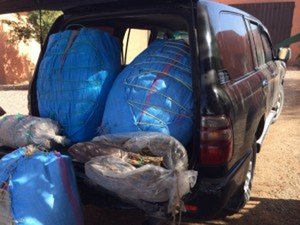 الدرك الملكي يقوم بحجز حوالي طن من المخدرات بالقرب من مطار وجدة انكاد