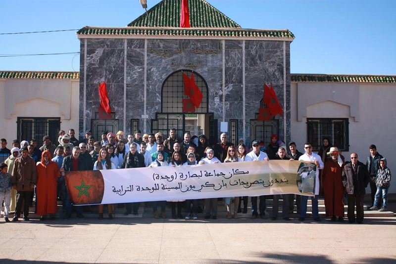 القافلة الطبية بلبصارة تحتج على استفزازات بان كي مون‎