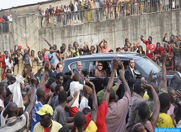 كوناكري تخصص استقبالا حماسيا حارا لجلالة الملك