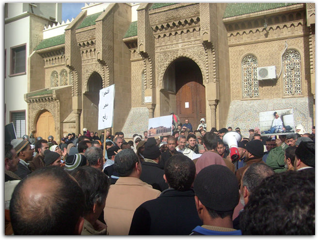 وجدة: وقفة تضامنية مع المجاهدين في غزة