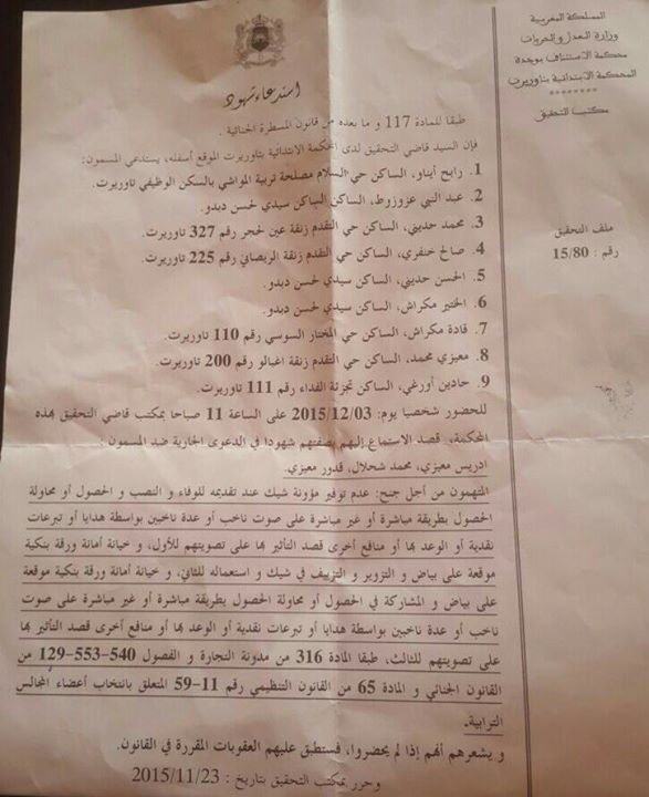 قضية 60 مليون و رئاسة المجلس الترابي لسيدي لحسن ..تتحول الى كرة ثلج تجر أسماء جديدة إلى القضاء و التهم ثقيلة..و أسماء أخرى في الانتظار