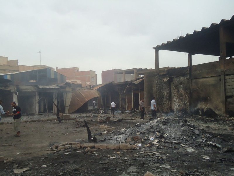 Le souk Mellilia d&rsquo;Oujda est parti en fumée:l&rsquo;apocalypse en videos + images