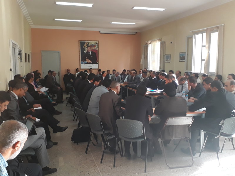 المديرية الإقليمية وجدة أنجاد تعقد لقاء افتتاحيا مع أطر مسلك الإدارة التربوية فوج 2017/2018