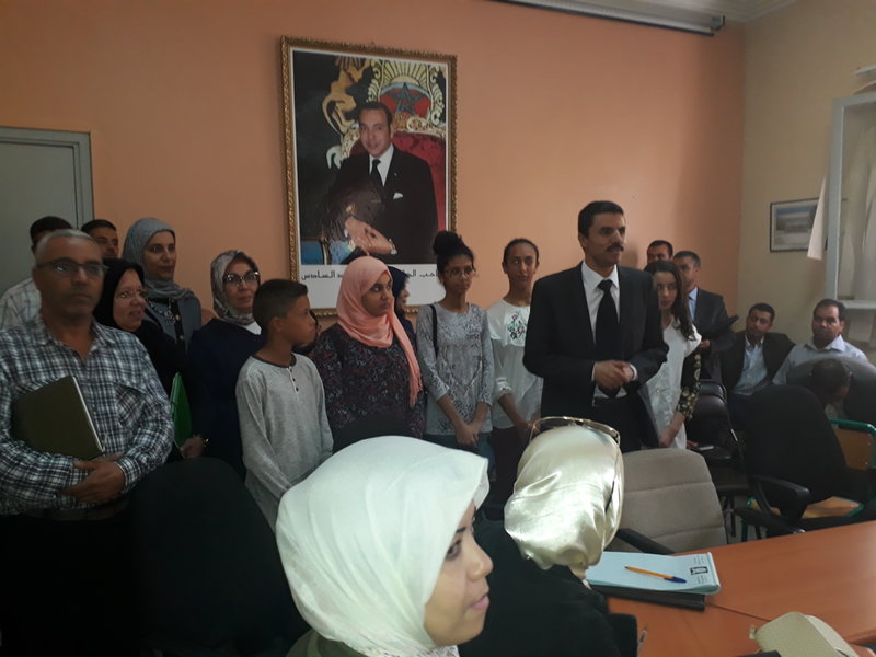 المديرية الإقليمية وجدة أنجادتستقبل الأطفال البرلمانيين  المممثلين لإقليم وجدة في برلمان الطفل.